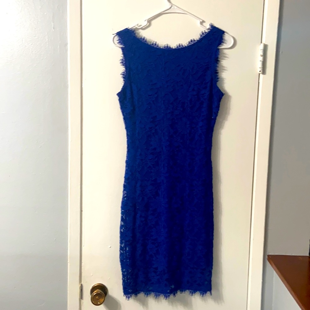 Blue Lace Dress Jump Apparel